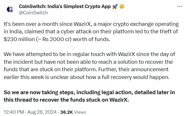 Hint kripto para borsası WazirX $235M kaybetti Hint-kripto-para-borsası-WazirX-$235M-kaybetti