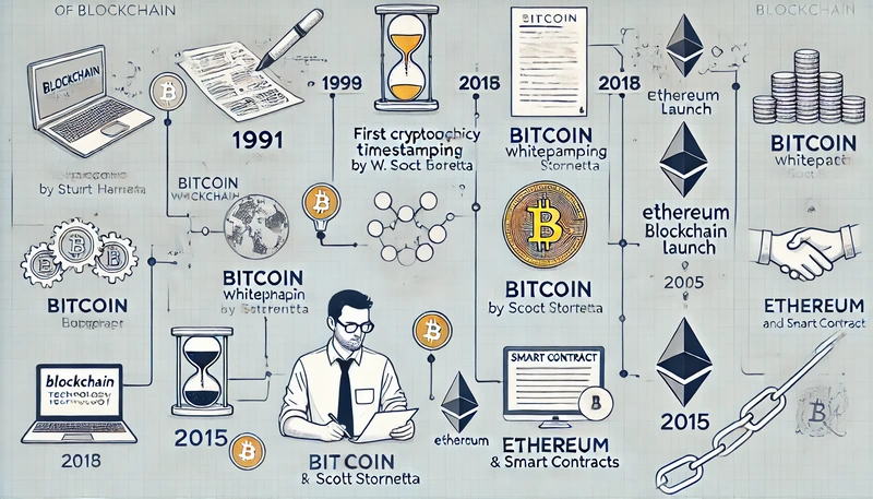 Blockchain Teknolojisinin Kısa Tarihi